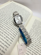 Reloj de Mujer Cuadrado con dial blanco