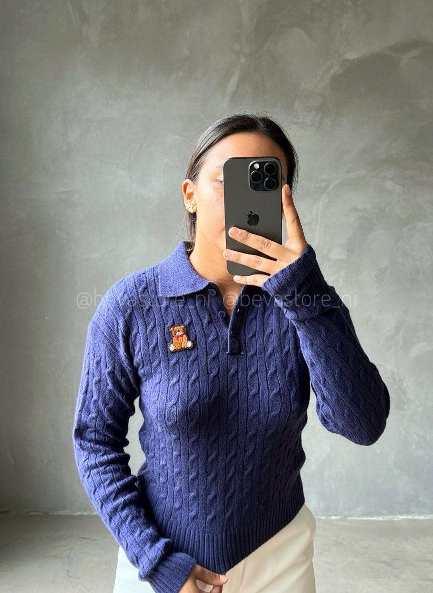 Abrigo Kassandra azul navy