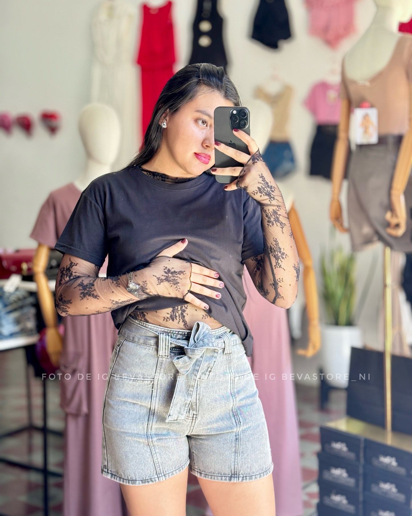 Short jeans Ana gris