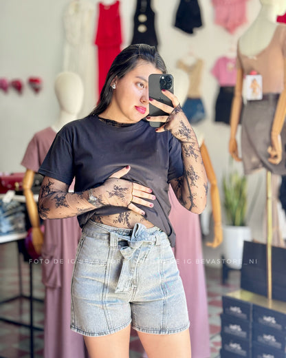 Short jeans Ana gris