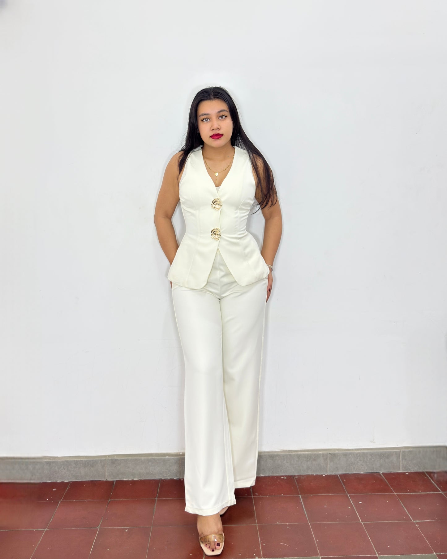 Conjunto Teresa blanco