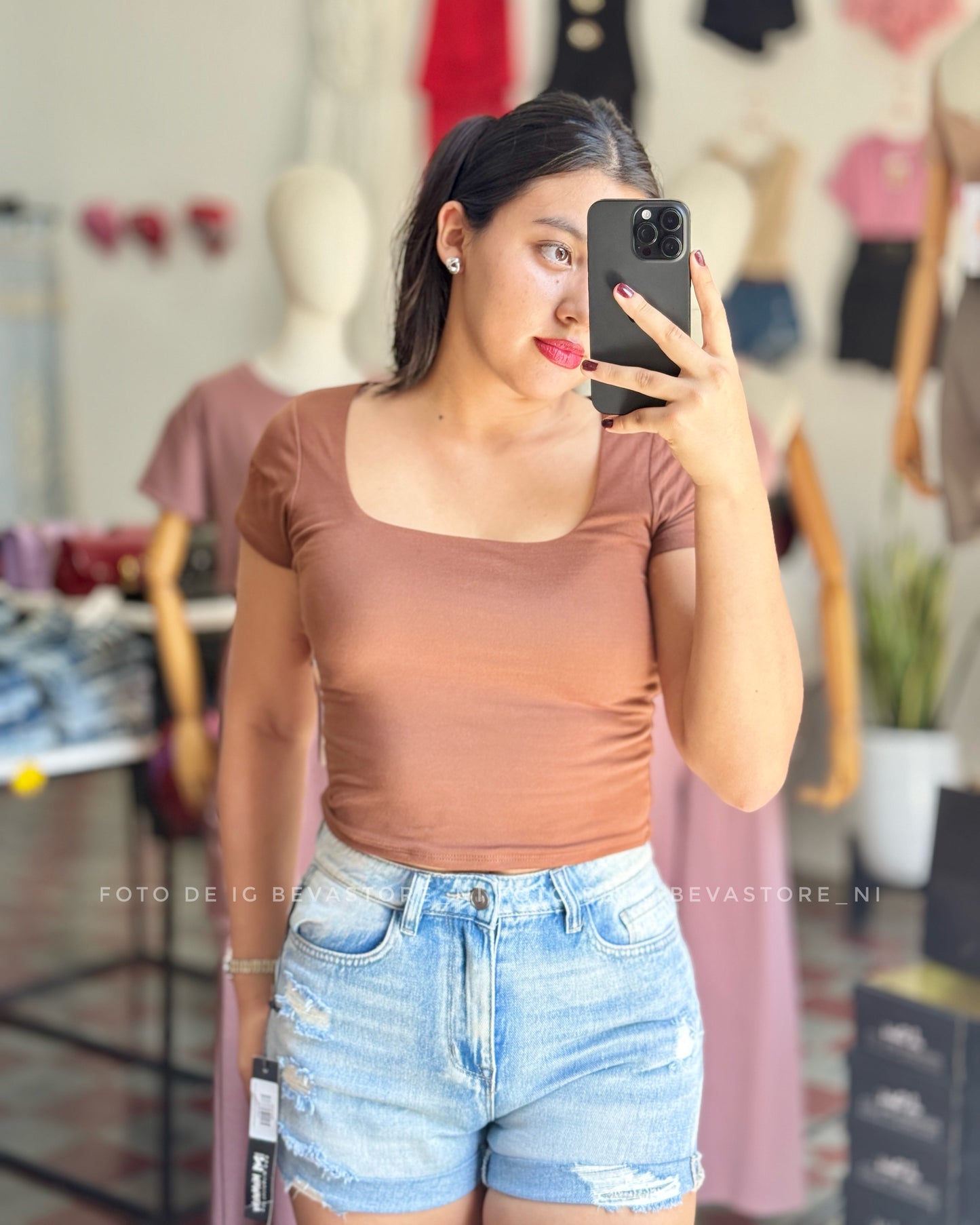 Short jeans Isabel celeste