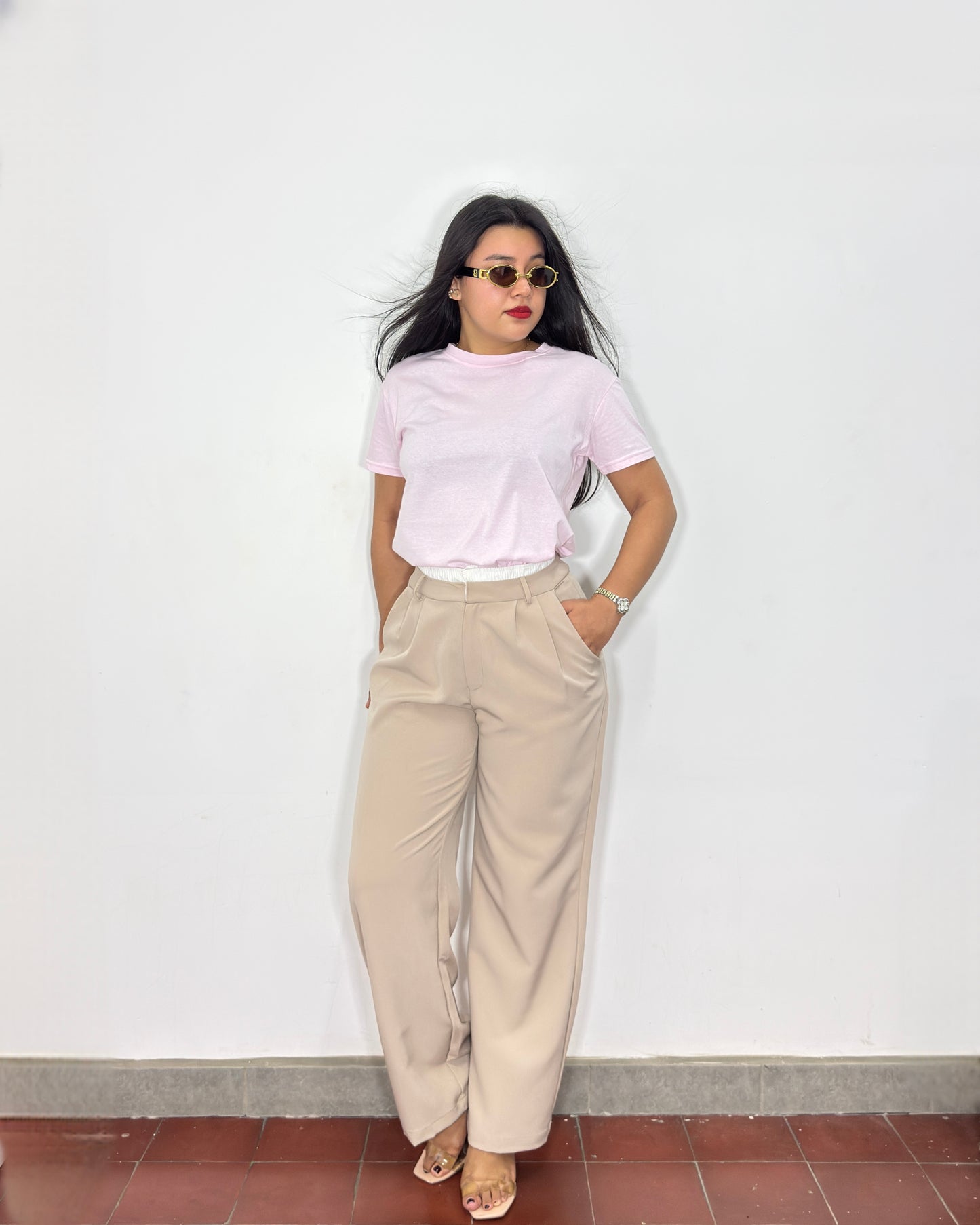 Pantalón Ximena beige