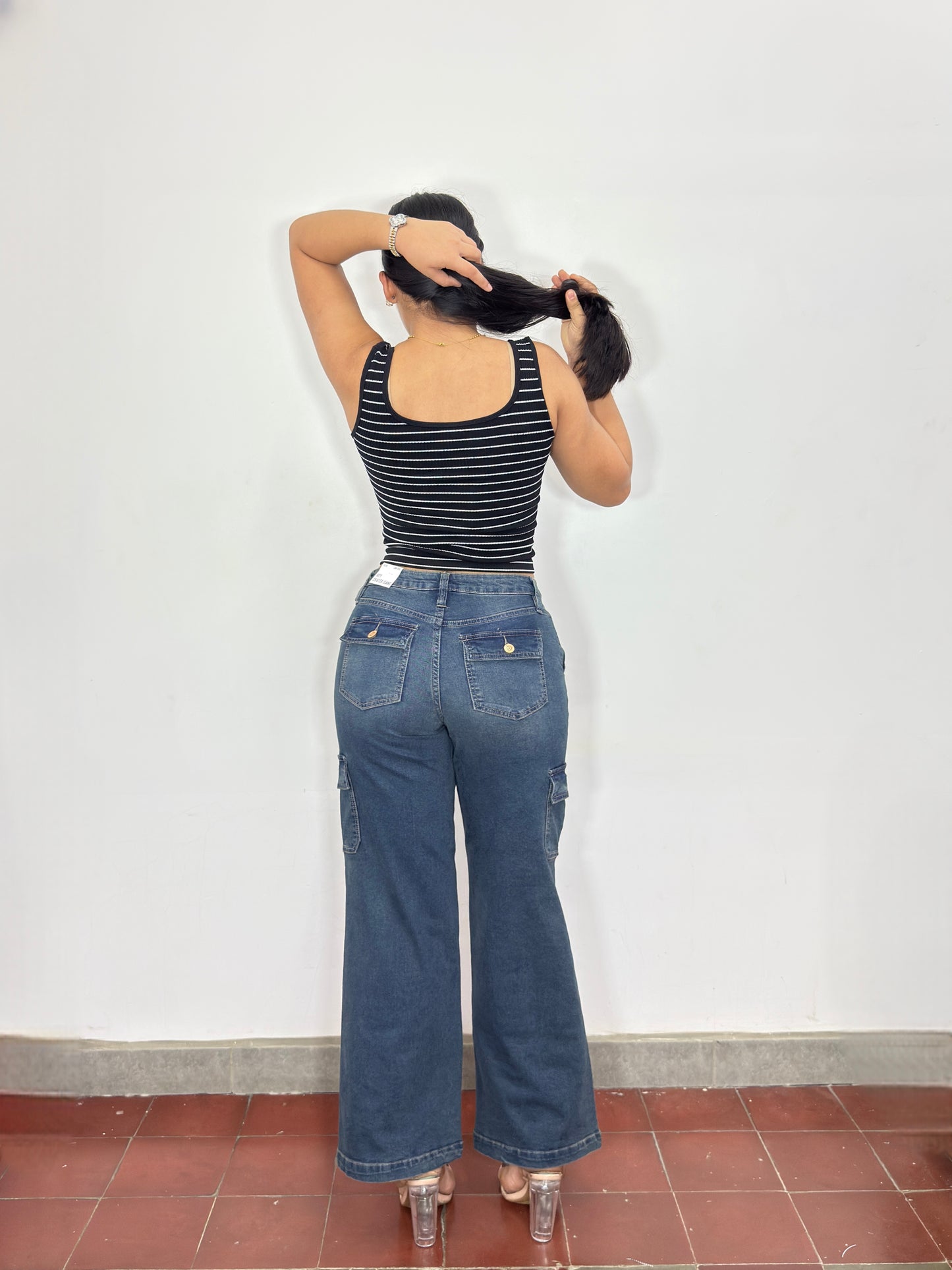 Pantalón Nicole Azul Oscuro