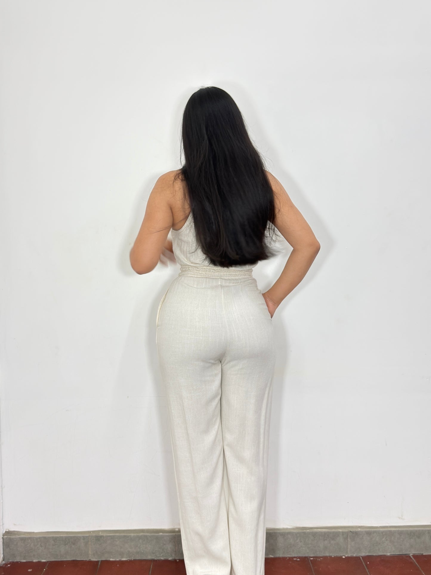 Enterizo Diana marfil