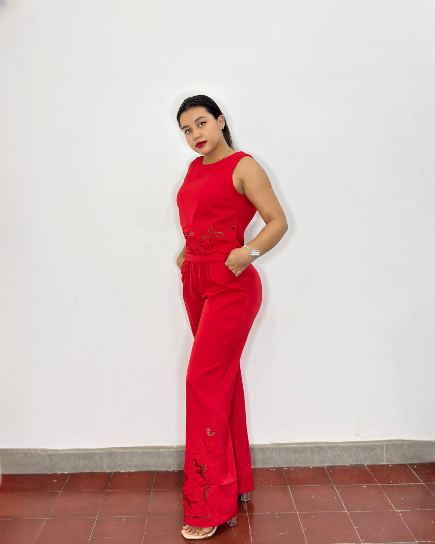 Conjunto Pamela rojo