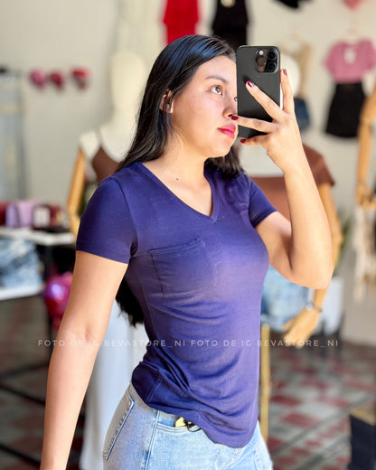 Camiseta Sonia azul navy