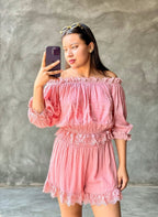 Conjunto coquette Camisa y Short