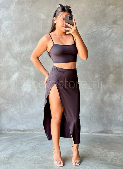 Conjunto Esther negro