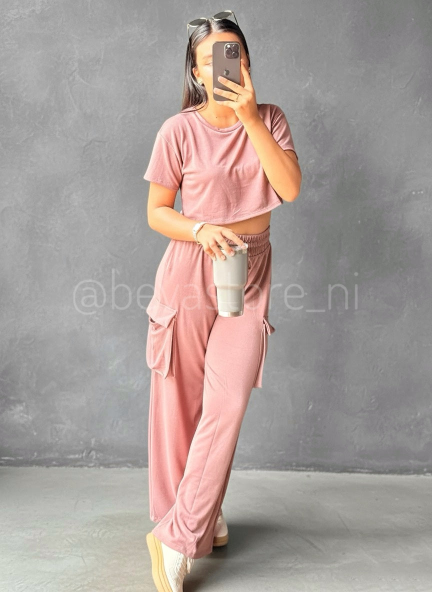 Conjunto Top y pantalón Wide Leg