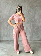 Conjunto Top y pantalón Wide Leg