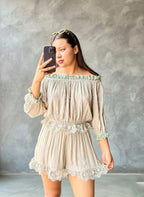 Conjunto coquette Camisa y Short