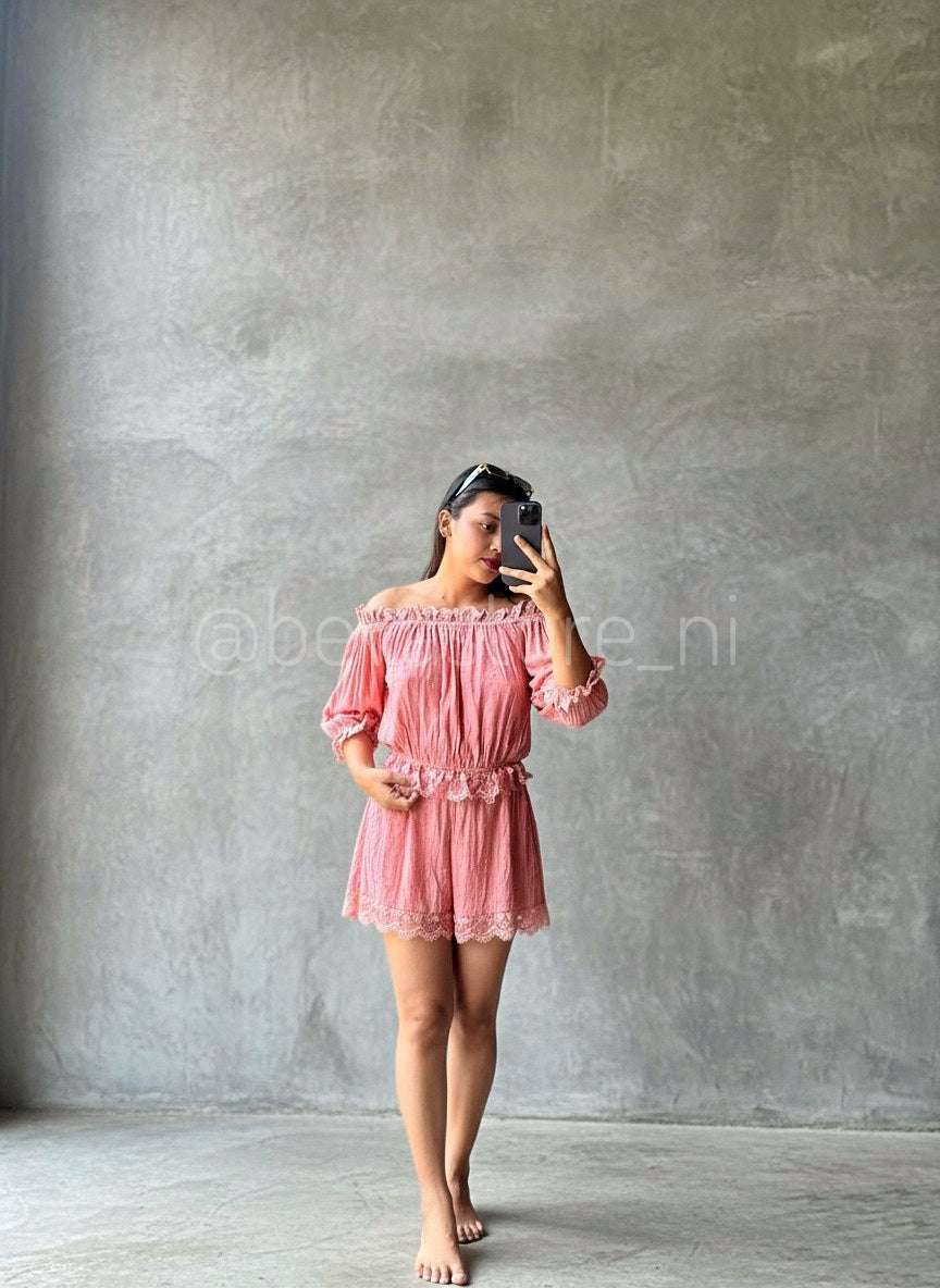 Conjunto coquette Camisa y Short