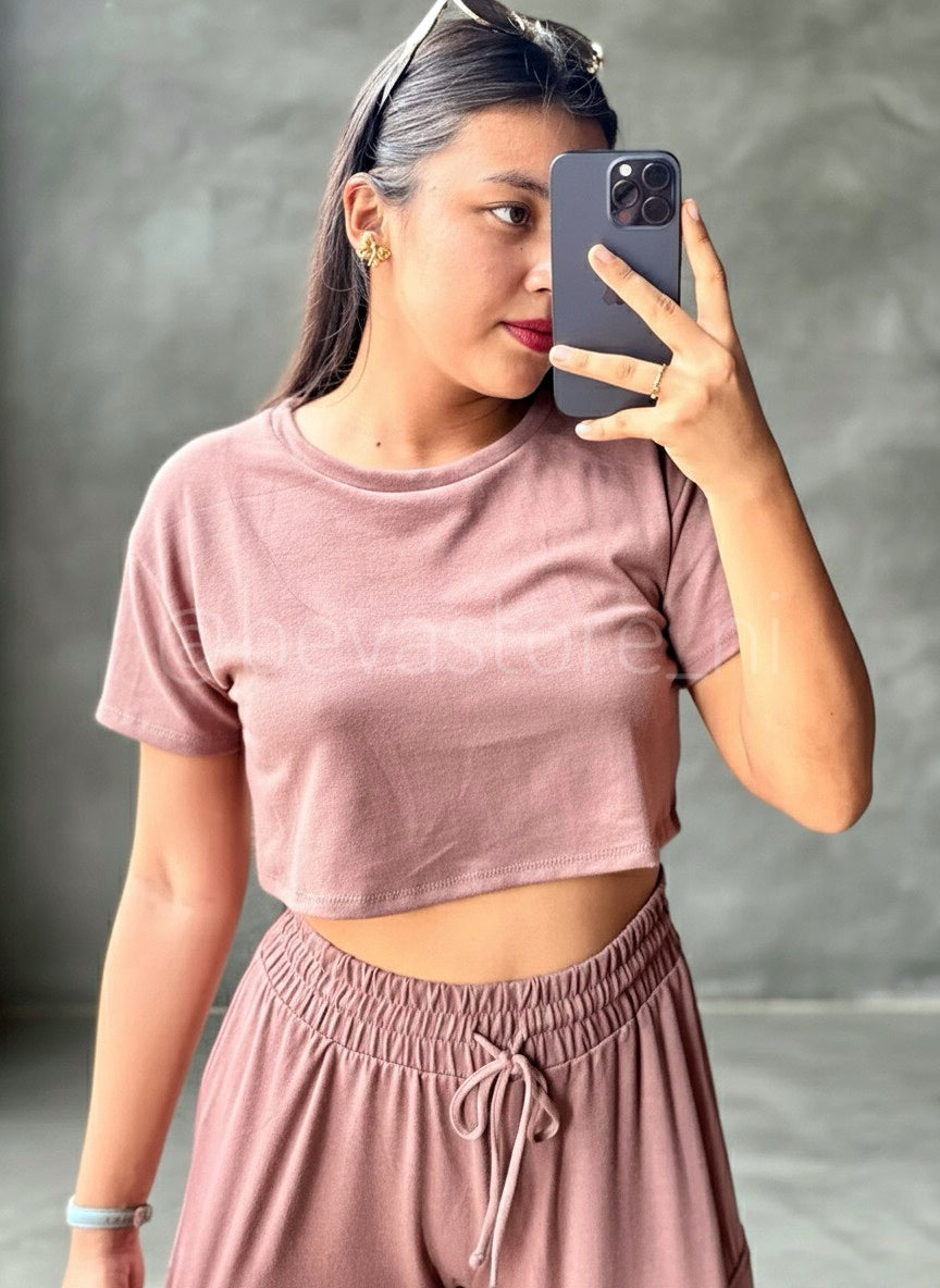 Conjunto Top y pantalón Wide Leg