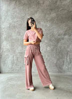Conjunto Top y pantalón Wide Leg