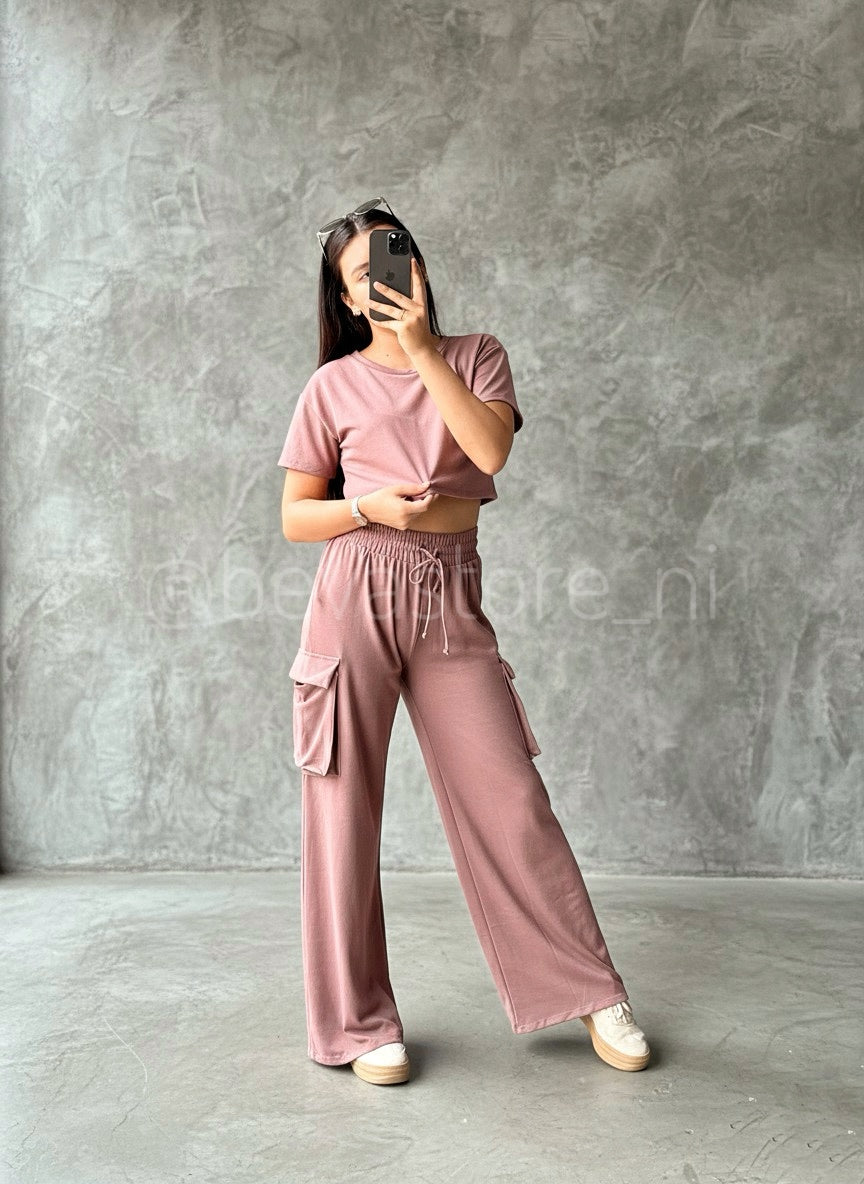 Conjunto Top y pantalón Wide Leg