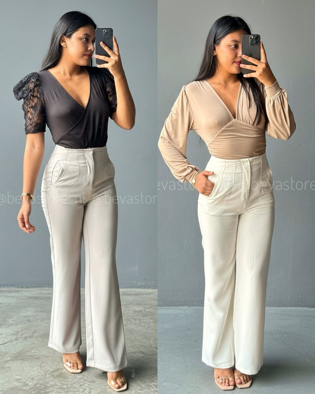 Pantalón de vestir  de pinzas