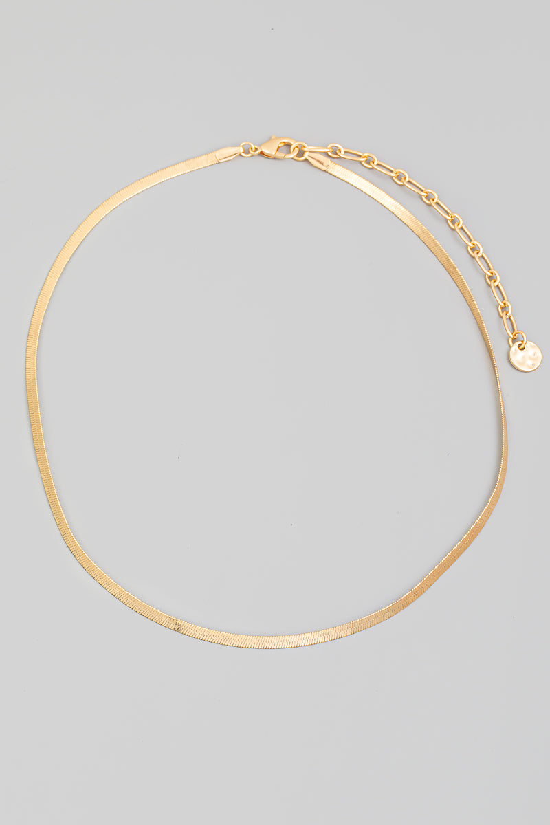 Cadena tipo serpiente dorado