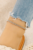 Tobilleras con eslabón tipo trigo