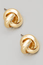 Aretes con nudo metálico