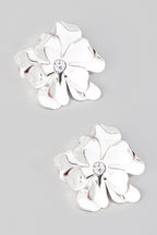 Aretes con Flores en Capas