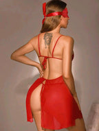 Lencería de 3 piezas con antifas