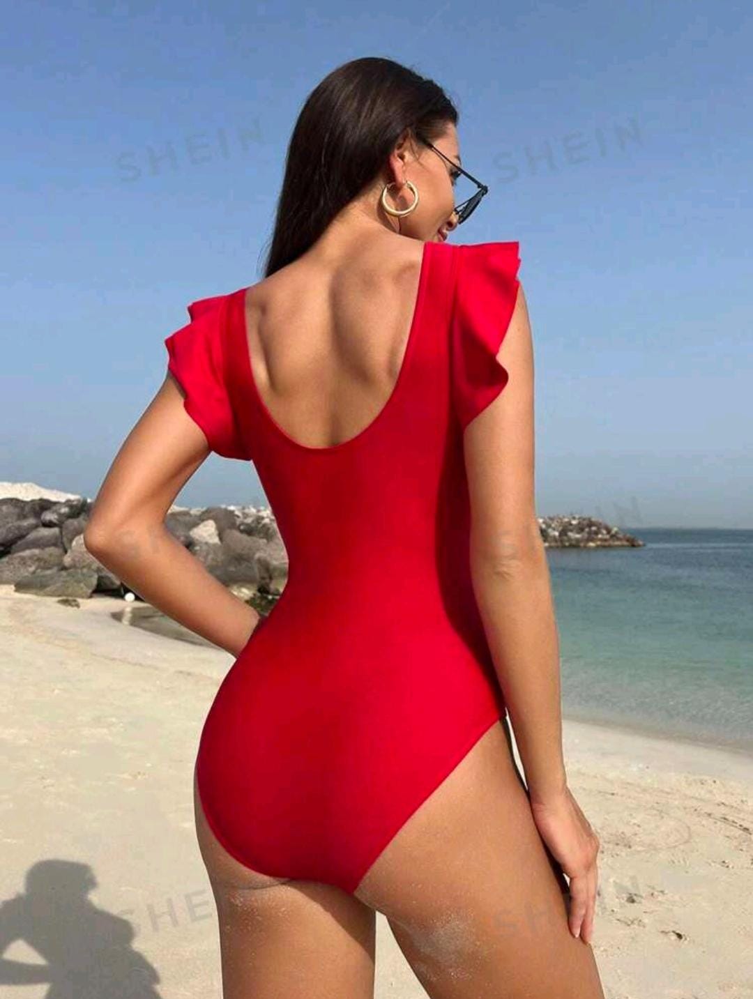 Traje de baño rojo
