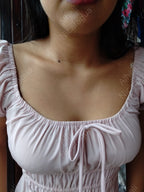 Vestido rosado corto