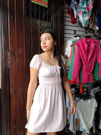 Vestido rosado corto