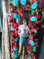 Blusa con flores 3D