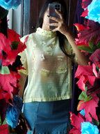 Blusa con flores 3D