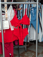 Traje de baño rojo de 2 piezas
