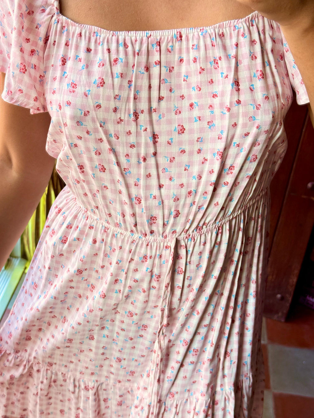 Vestido rosado pastel