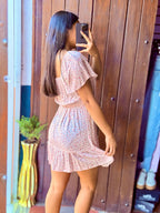 Vestido rosado pastel