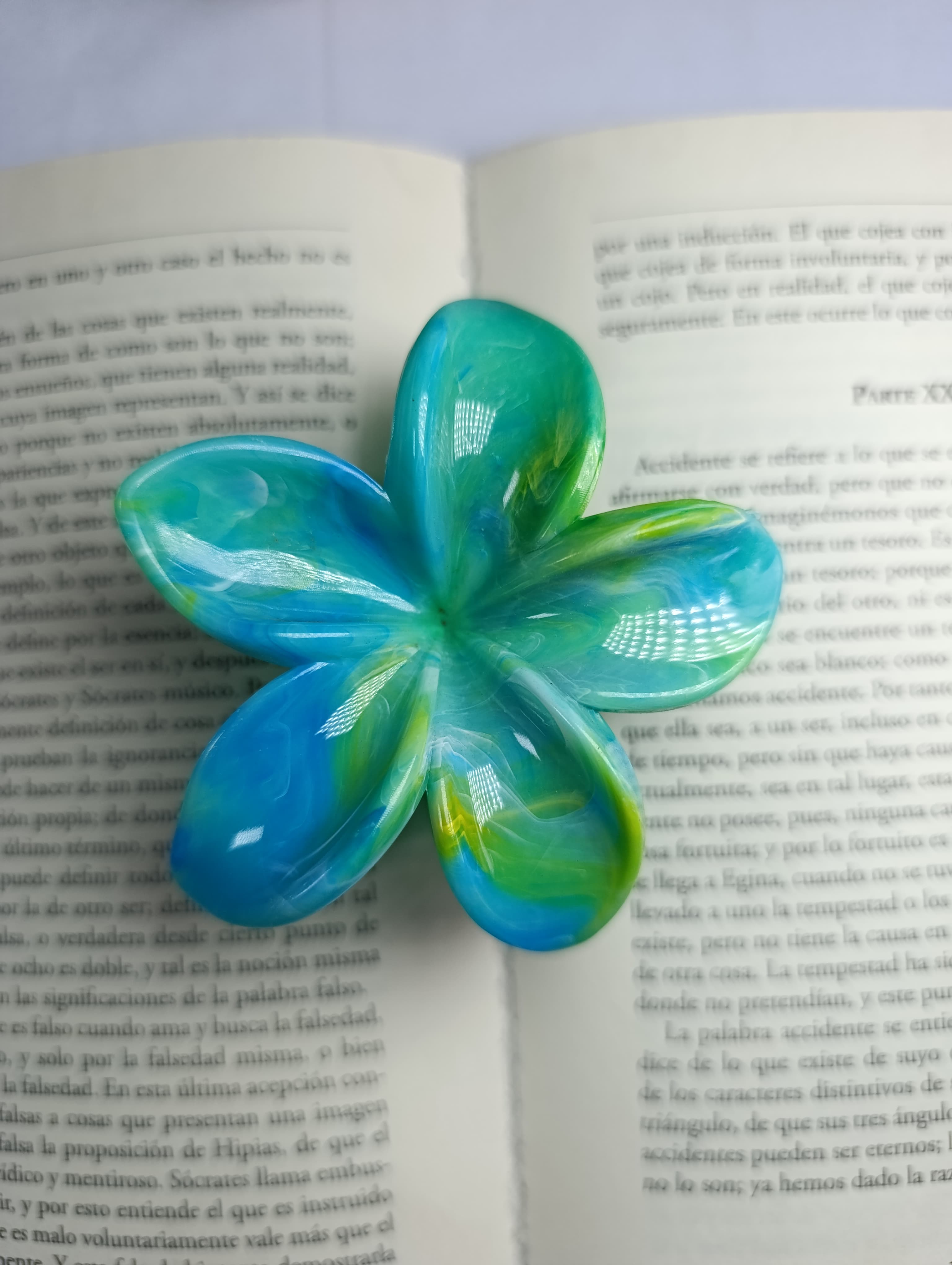 Pinzas de cabello de flor