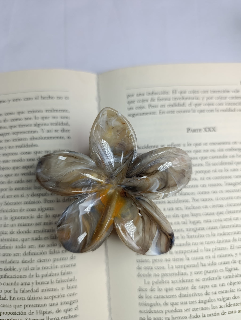 Pinzas de cabello de flor