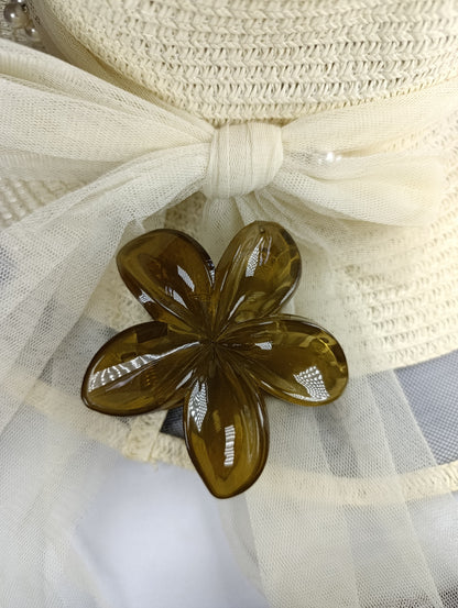 Pinzas para cabello de flor