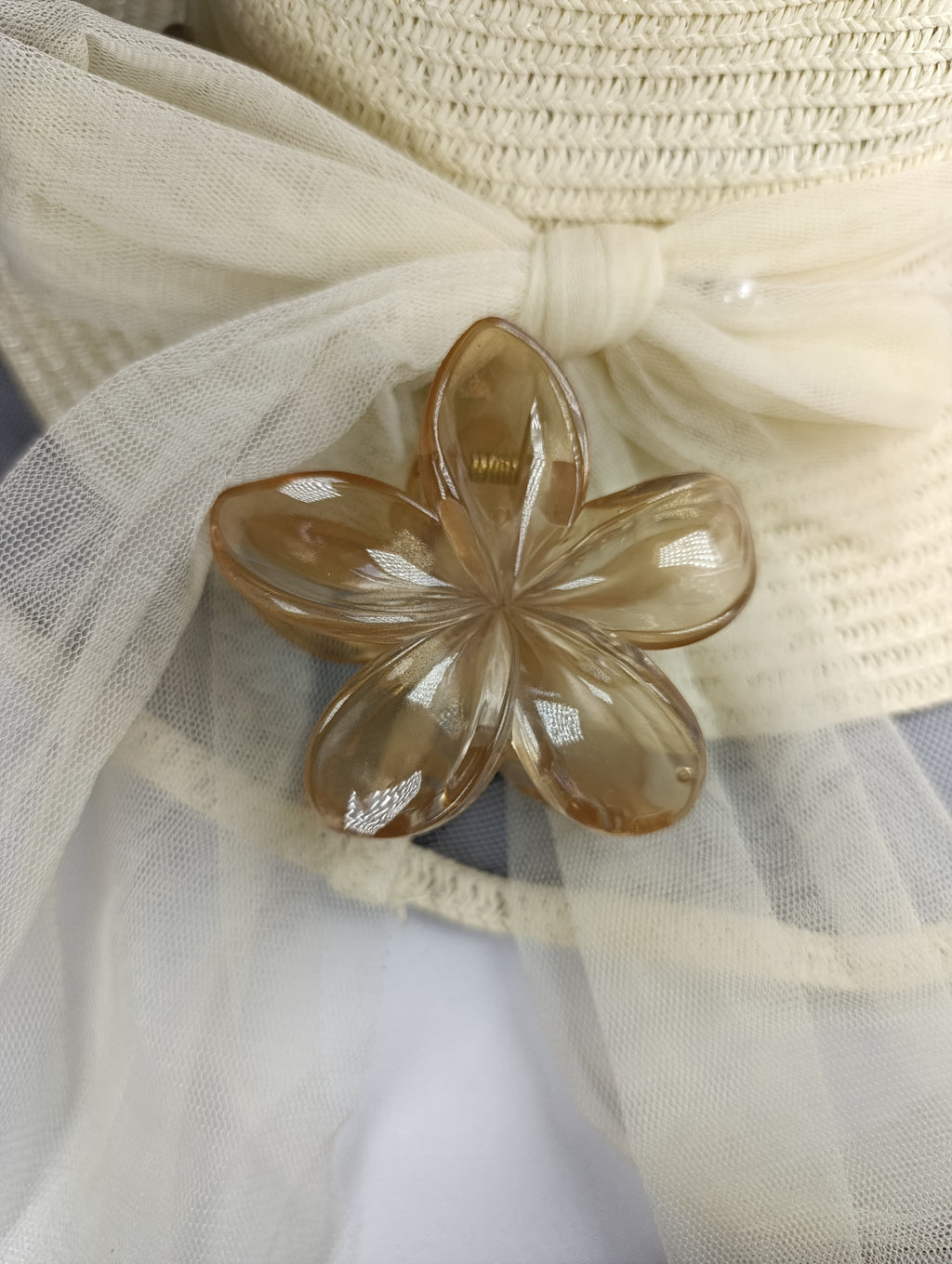 Pinzas para cabello de flor