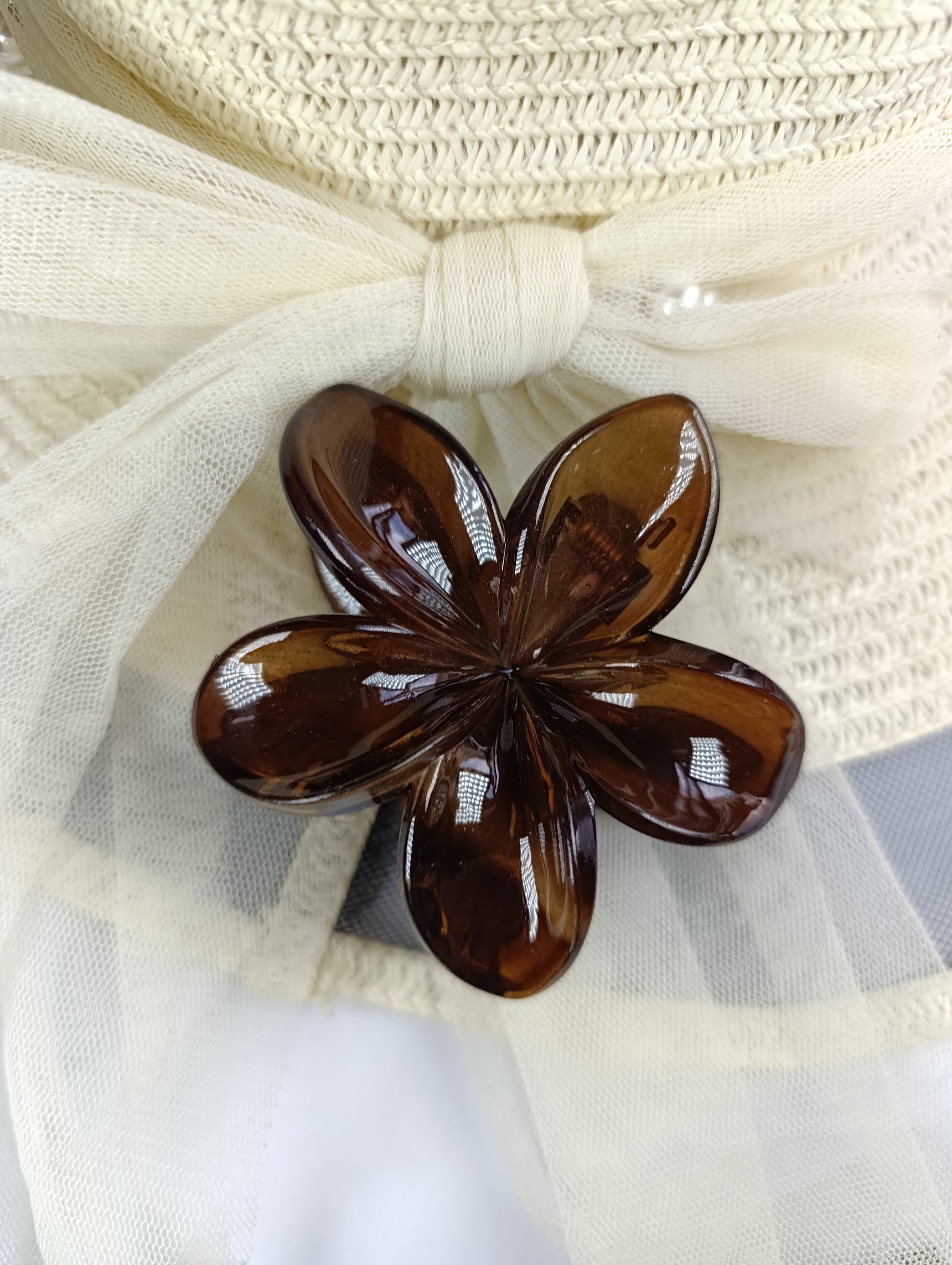 Pinzas para cabello de flor