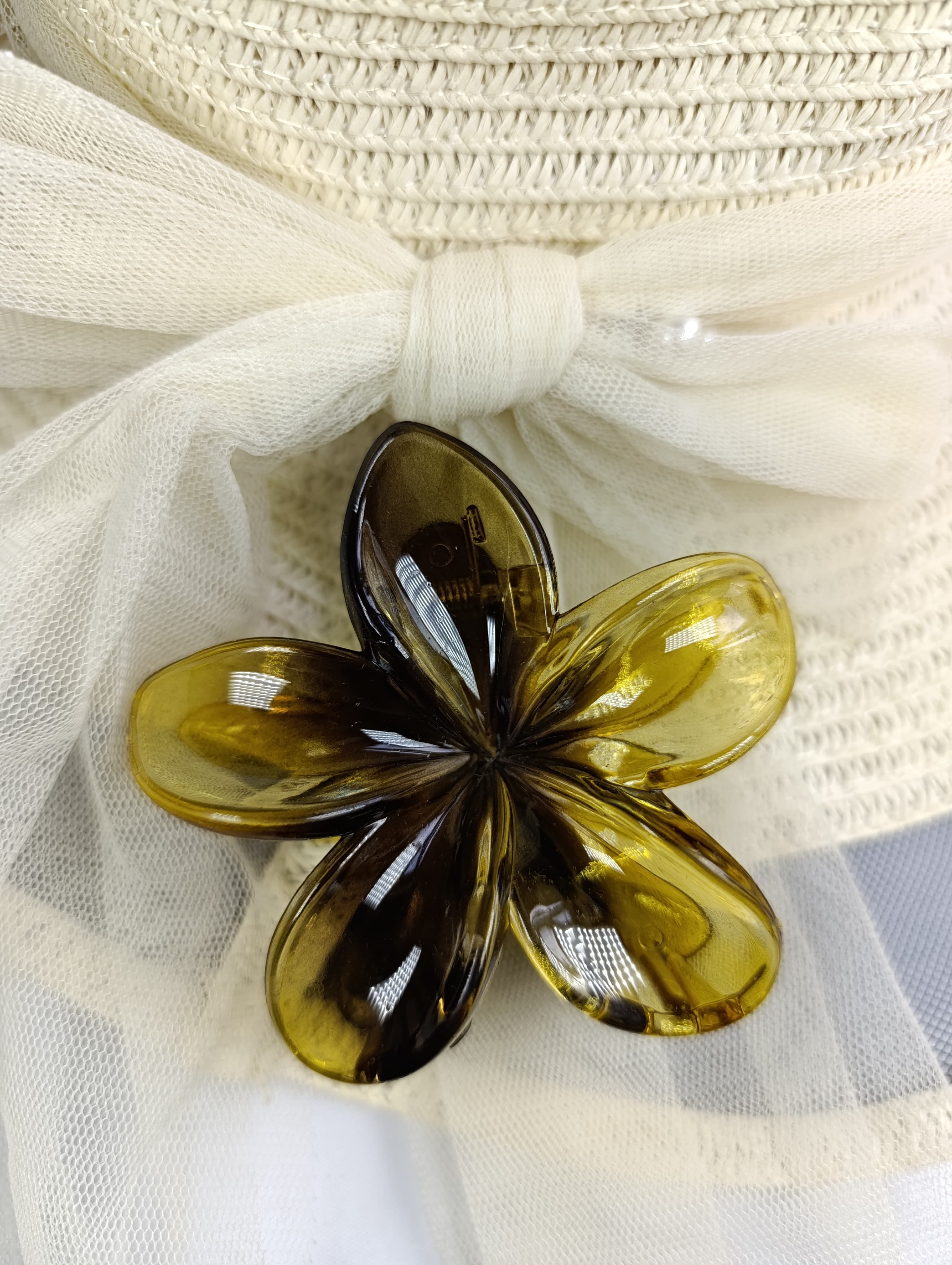 Pinzas para cabello de flor