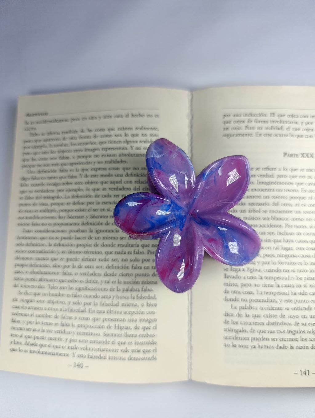 Pinzas de cabello de flor