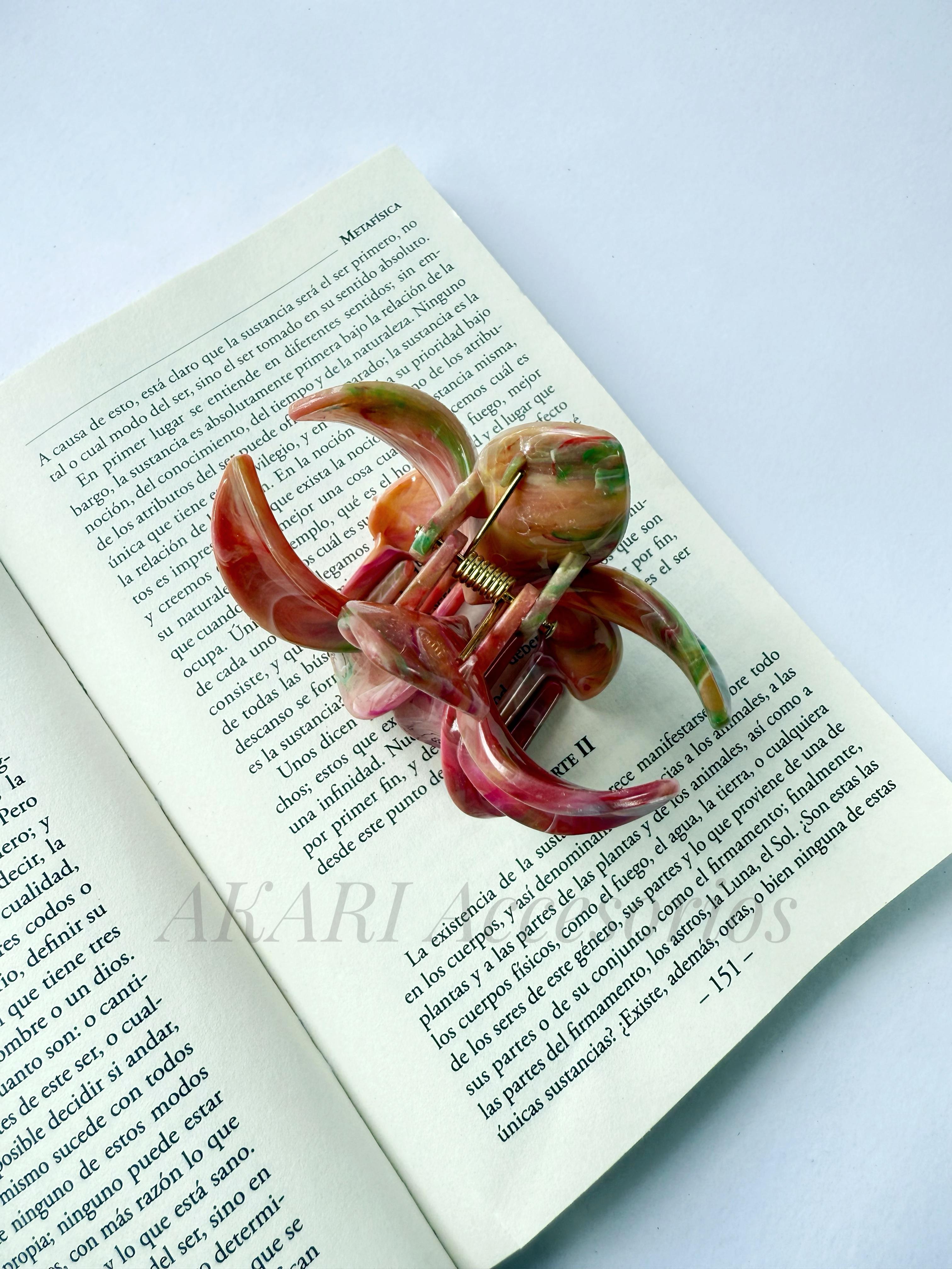 Pinzas de cabello de flor