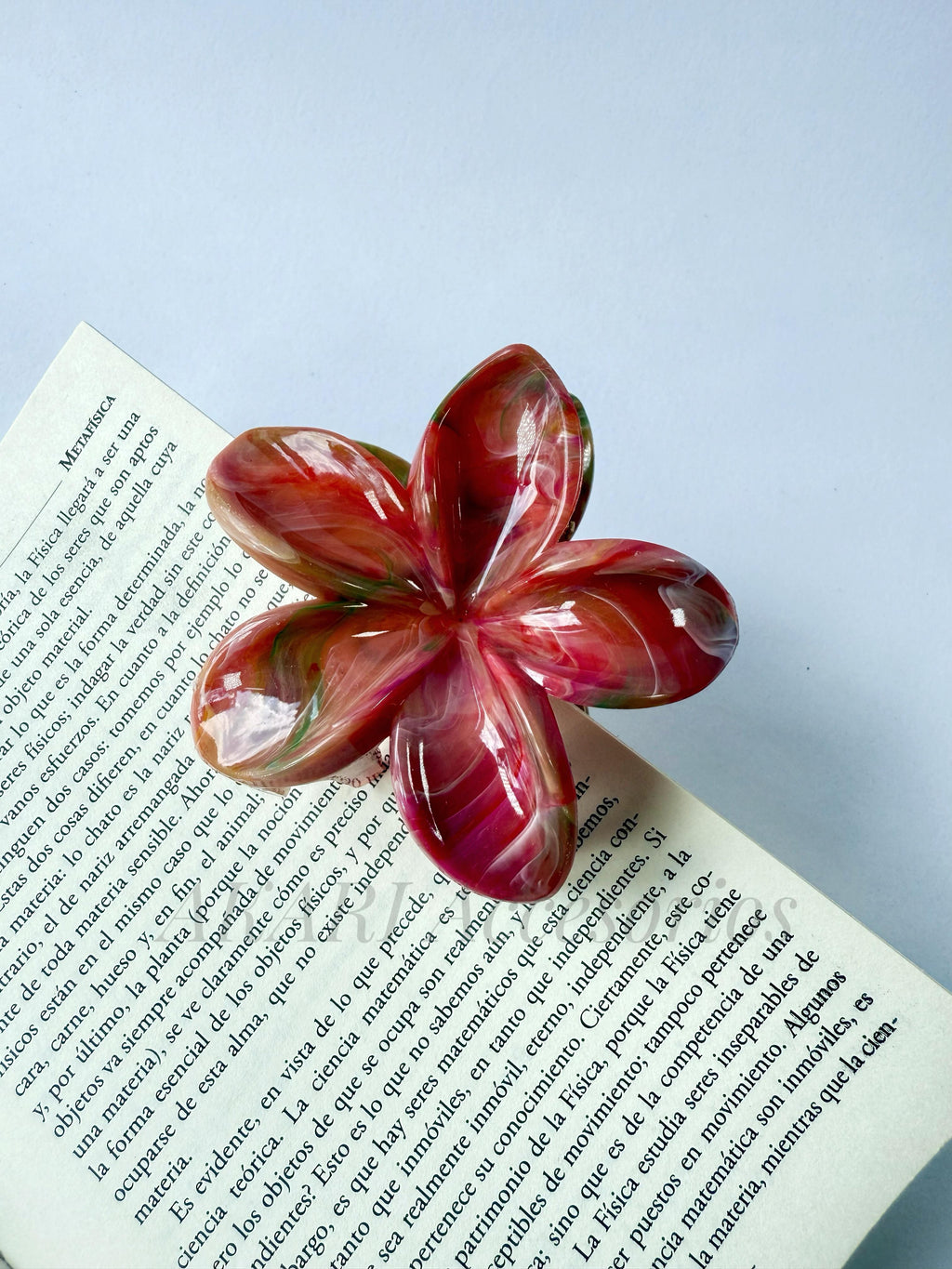 Pinzas de cabello de flor