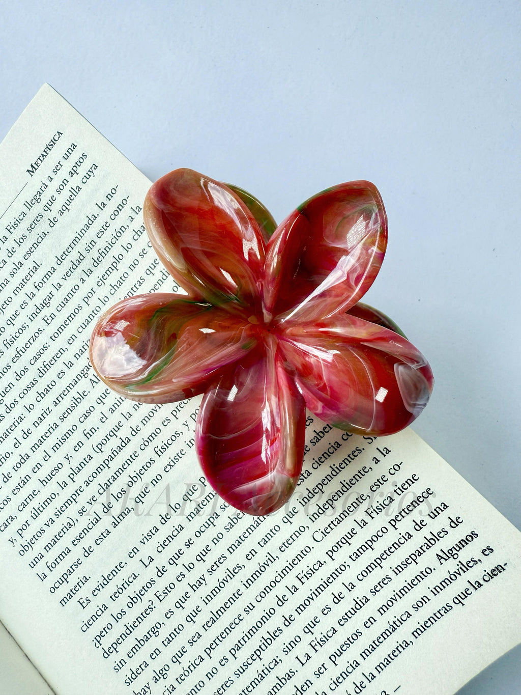 Pinzas de cabello de flor