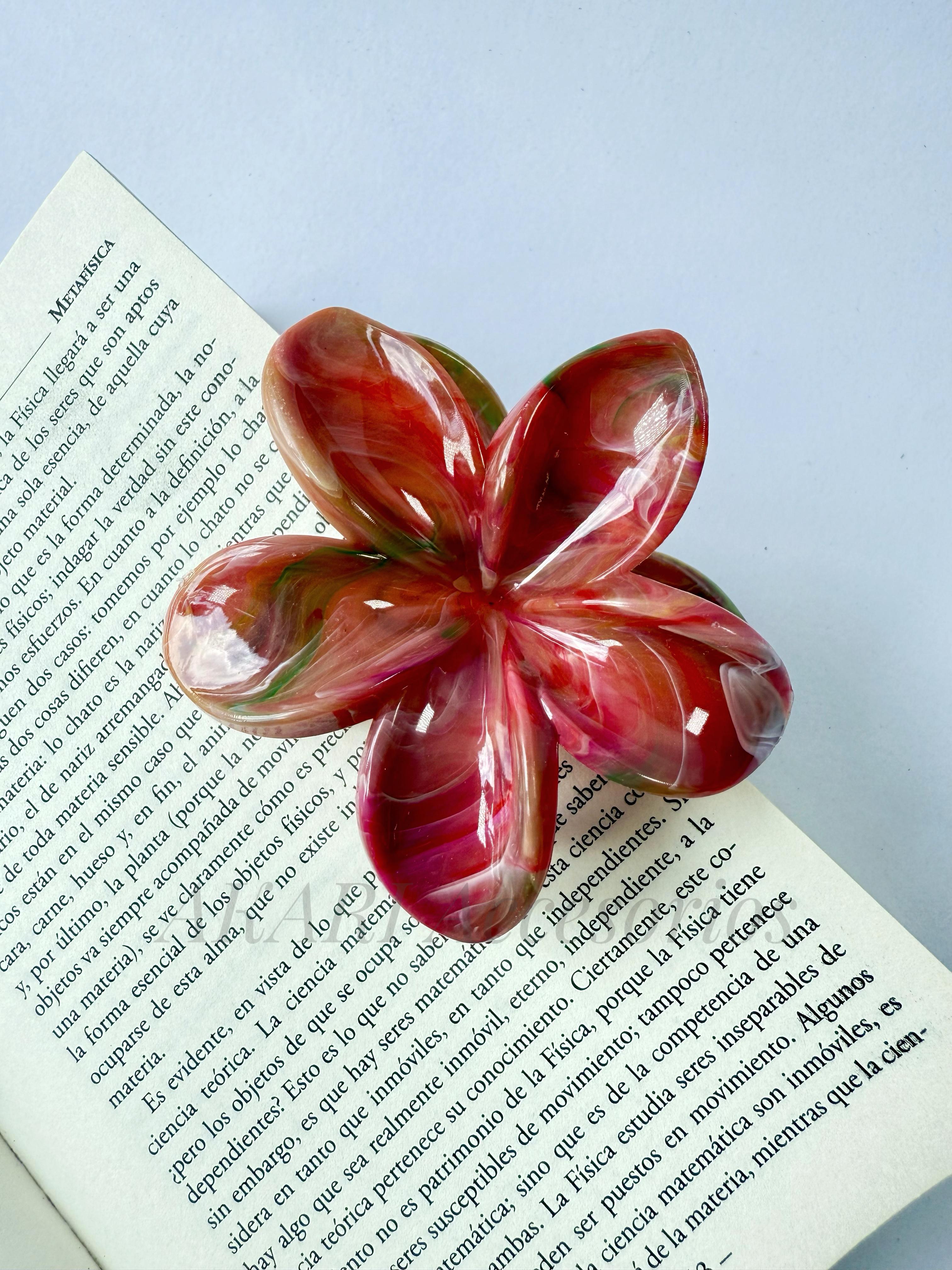 Pinzas de cabello de flor