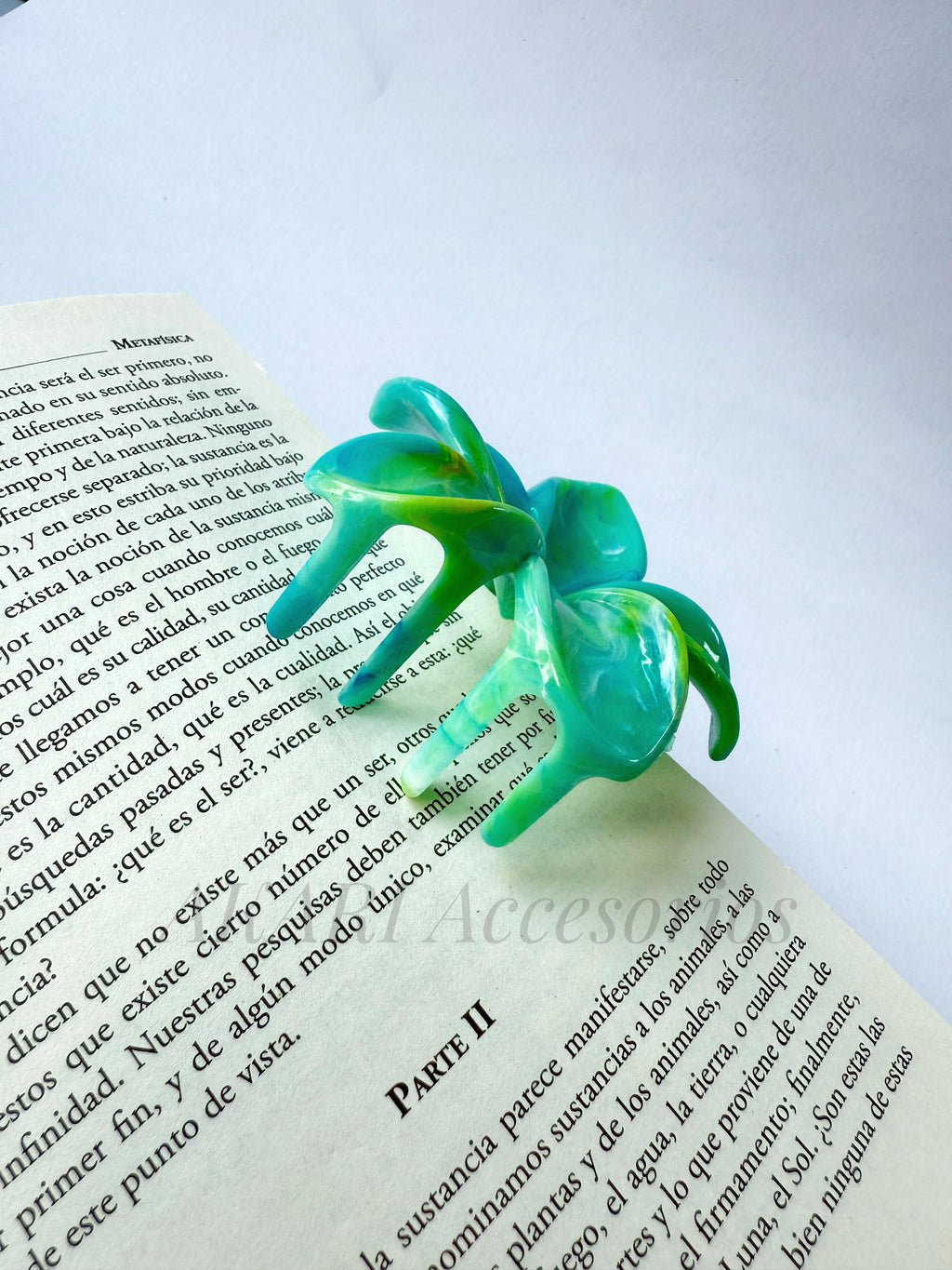 Pinzas de cabello de flor