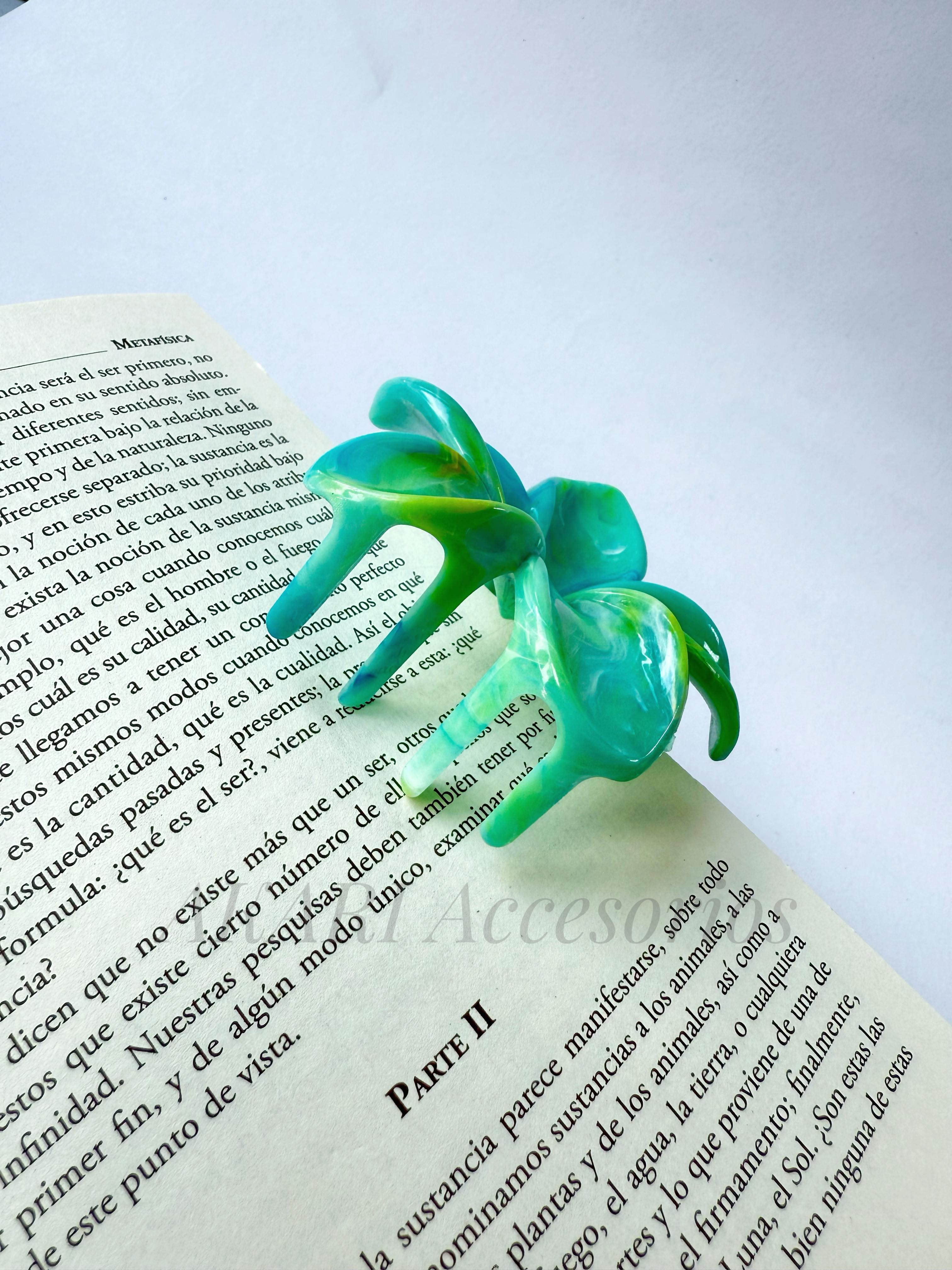 Pinzas de cabello de flor