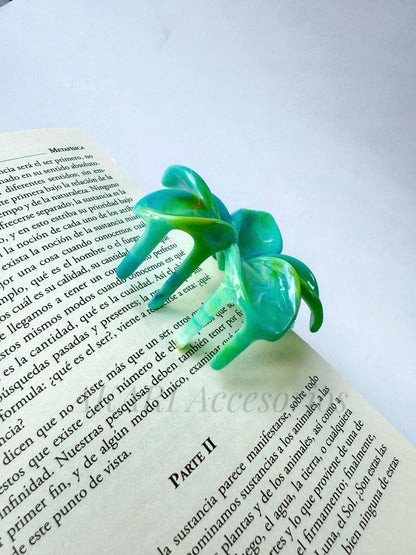 Pinzas de cabello de flor