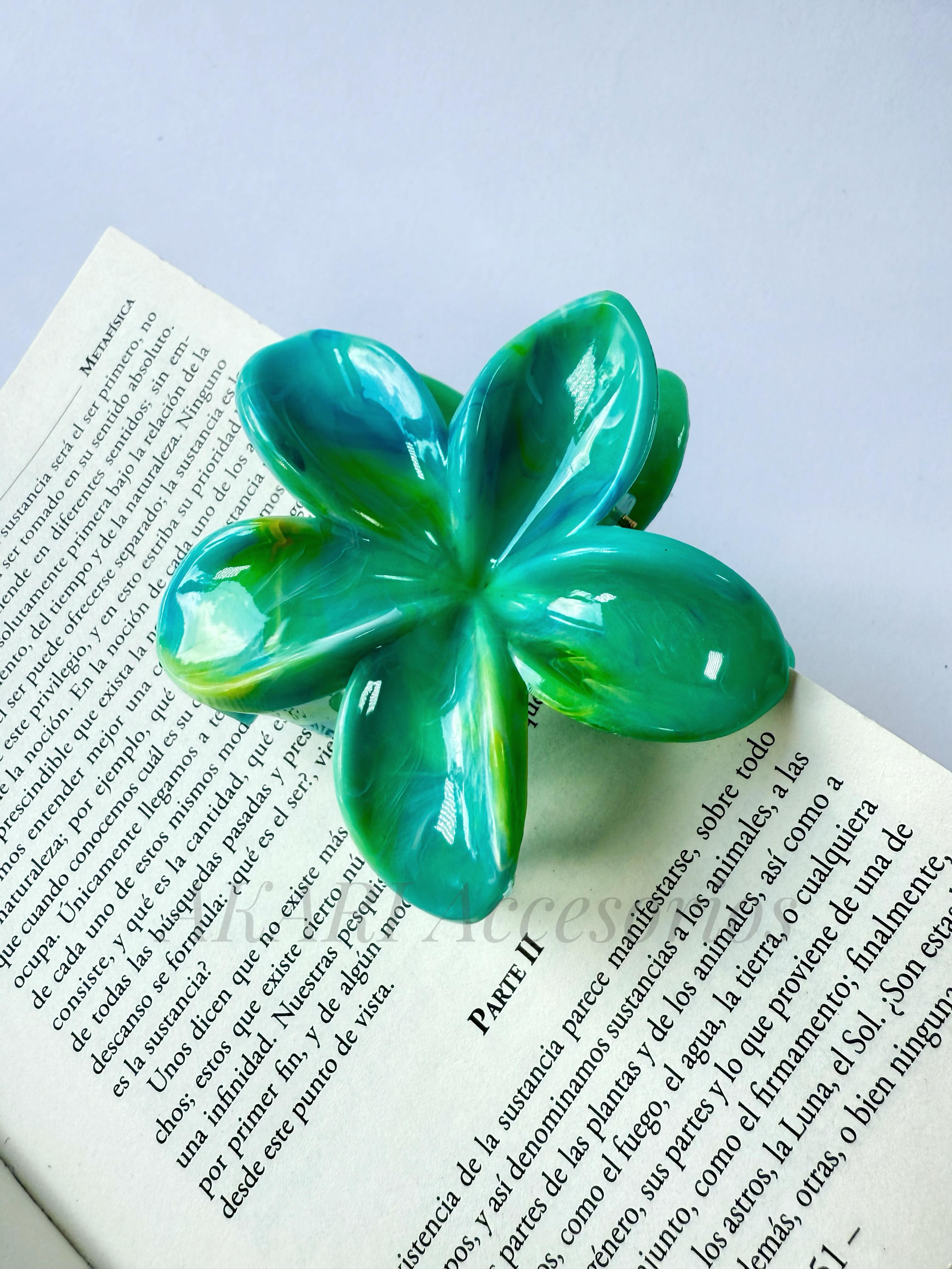 Pinzas de cabello de flor