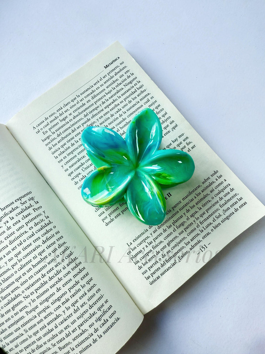 Pinzas de cabello de flor